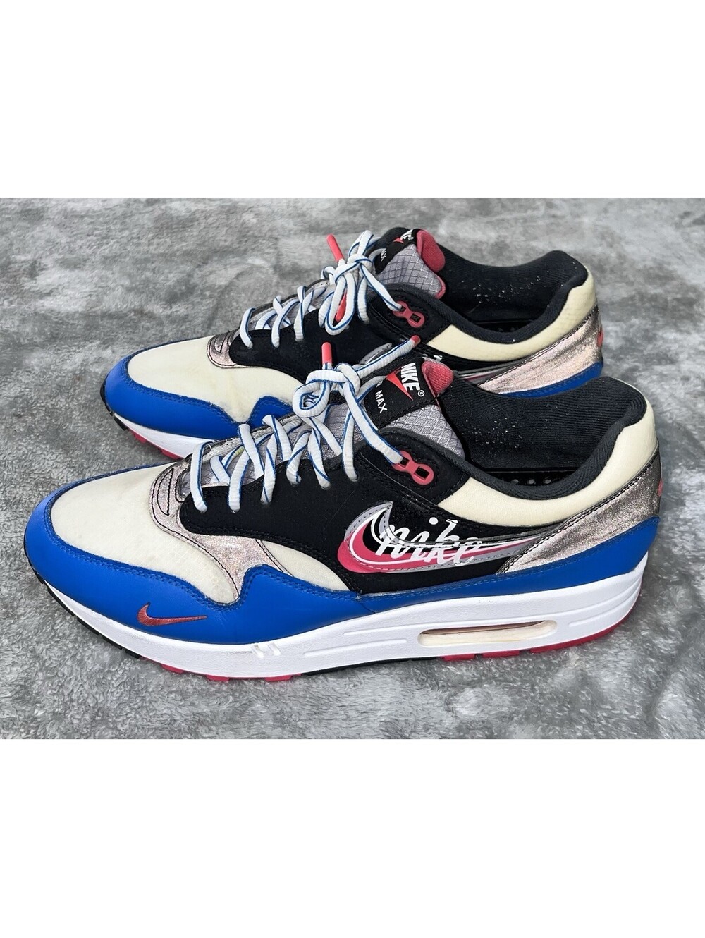 Nike Air Max 1 Time Capsule Pack Black Cement Shoe CT1623-001 Men’s US Size 12